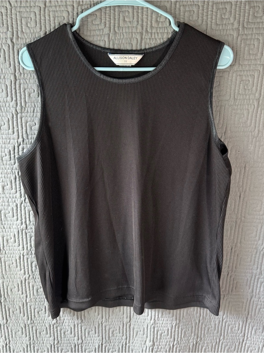 Allison Daley Tank Blouse Women’s 11 Black Sleeveless